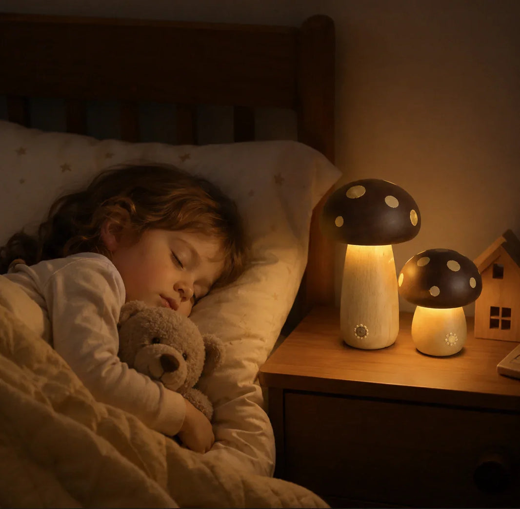 ute Mushroom Night Light: Safe Cozy Bedtime Companion