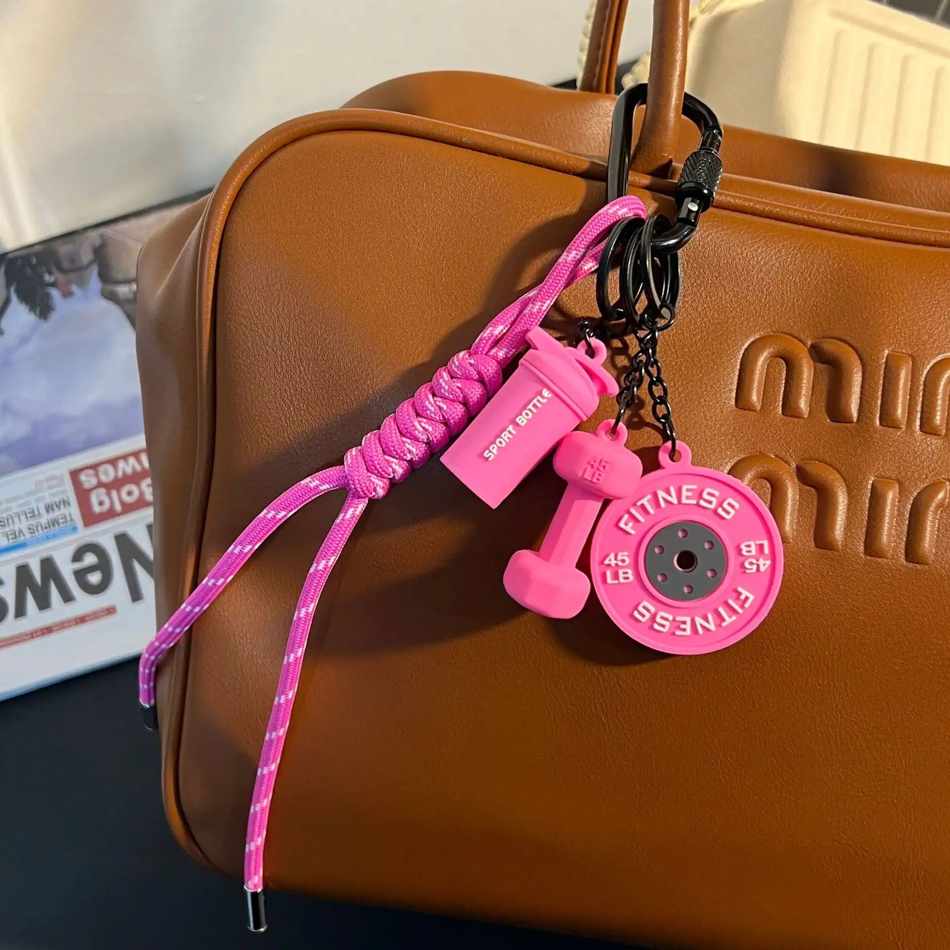 Mehrfarbiger Fitness-Charm