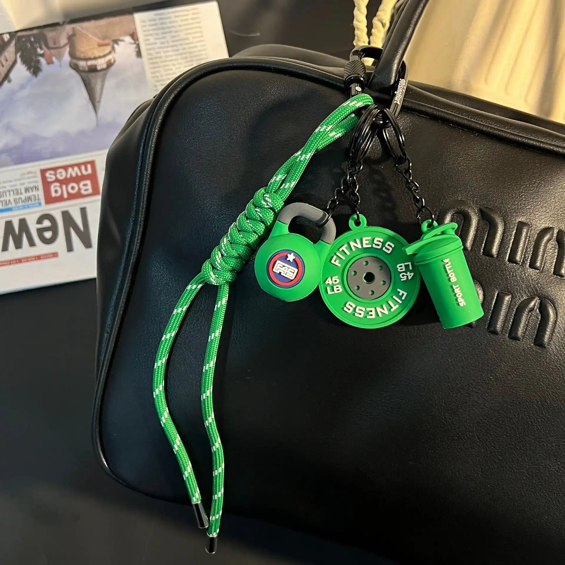 Mehrfarbiger Fitness-Charm