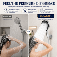 VortexRain XL Wide-Coverage 4-Mode Handheld Shower Head