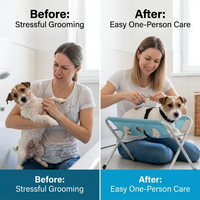 🐱🐶2-in-1 Foldable Pet Grooming Bed🛋️