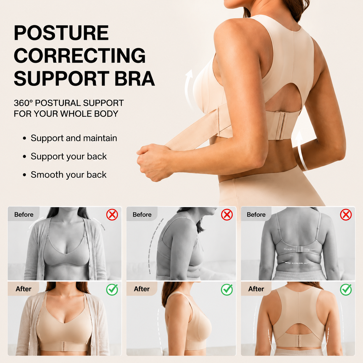 Posture-Correcting Bra