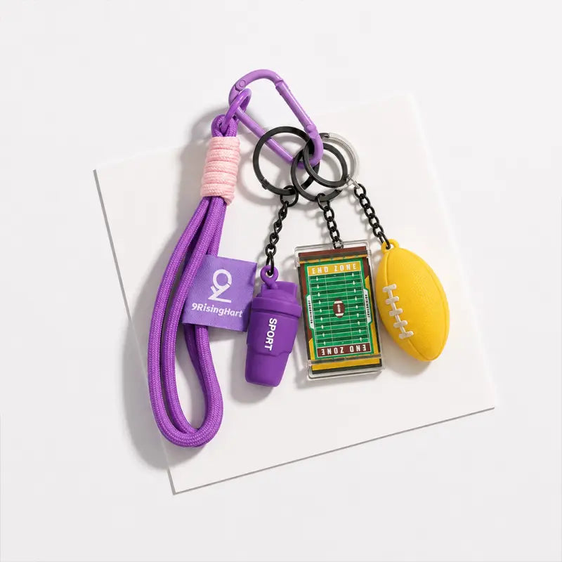 Football Rugby Keychain