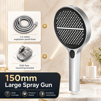 VortexRain XL Wide-Coverage 4-Mode Handheld Shower Head