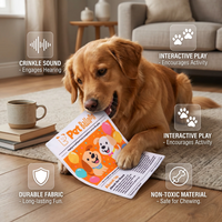 🔥3-Pack Bundle🔥Durable Interactive Crinkle Newspaper Dog Toy